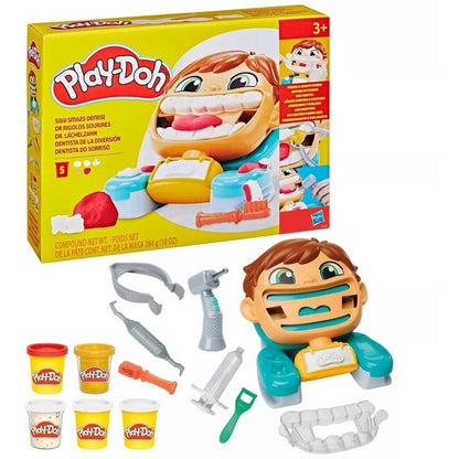 White Smoke Play-Doh Silly Smiles Dentist Playset Kids Clay, Dough & Modelling