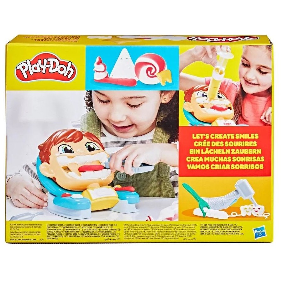 Light Gray Play-Doh Silly Smiles Dentist Playset Kids Clay, Dough & Modelling