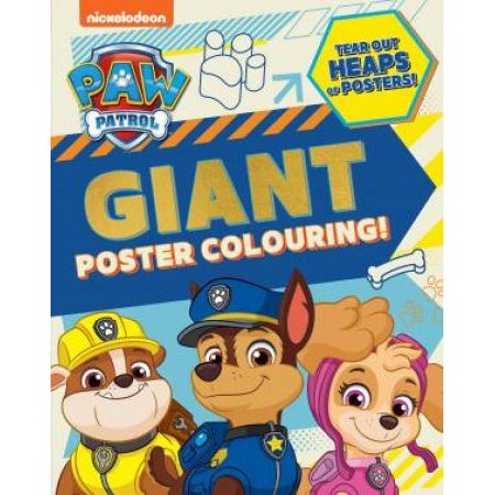 Gray PAW Patrol - Giant Poster Colouring Book Kids Activities