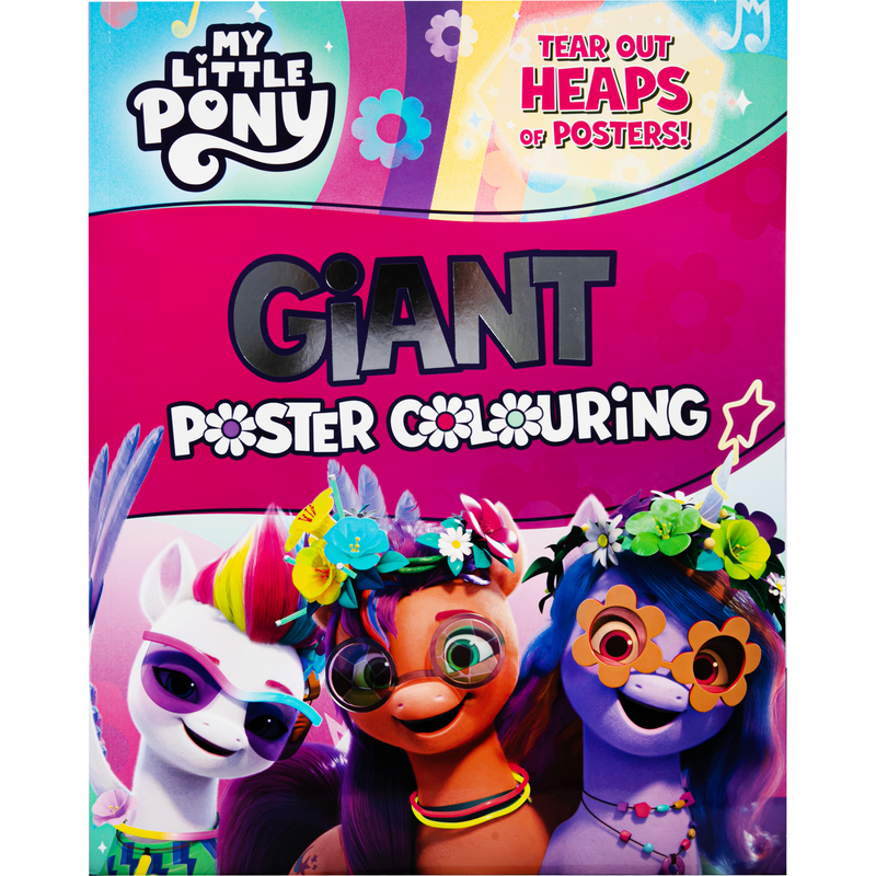 Dark Slate Gray My Little Pony - Giant Poster Colouring Book Kids Activities