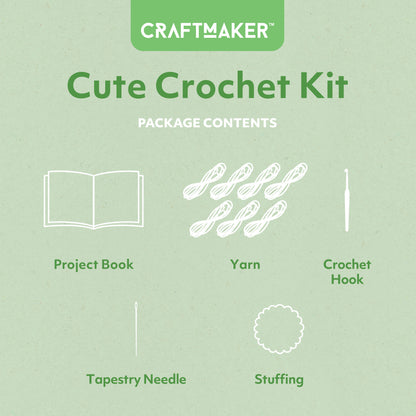 Light Gray Craft Maker Cute Crochet Kit Crochet