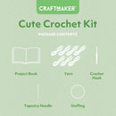 Light Gray Craft Maker Cute Crochet Kit Crochet