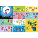 Dark Cyan Usborne Book and 25 Piece Jigsaw Numbers Kids Activities