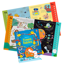 Dark Cyan Usborne Book and Jigsaw Times Tables Kids Activities