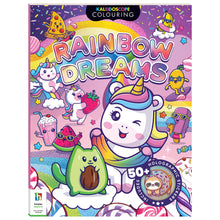 White Smoke Kaleidoscope Sticker Colouring - Rainbow Dreams Kids Craft Kits