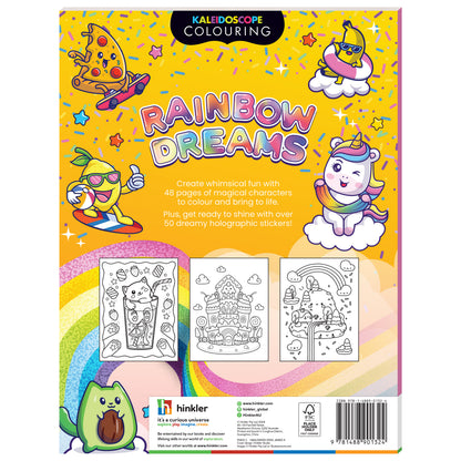 Goldenrod Kaleidoscope Sticker Colouring - Rainbow Dreams Kids Craft Kits