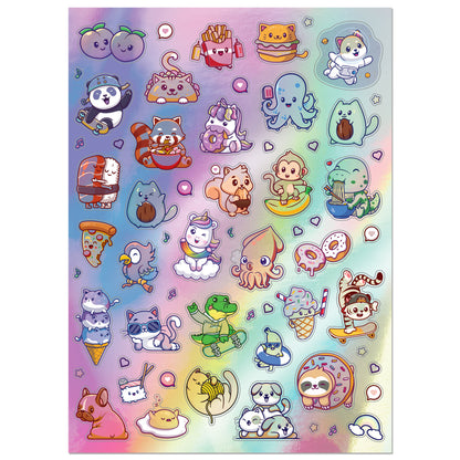 Light Gray Kaleidoscope Sticker Colouring - Rainbow Dreams Kids Craft Kits