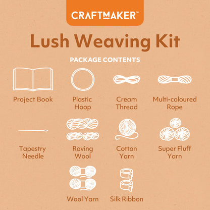 Tan Craft Maker Lush Weaving Kit Weaving