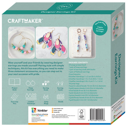 Gray Craft Maker Designer Earrings Kit Jewellery