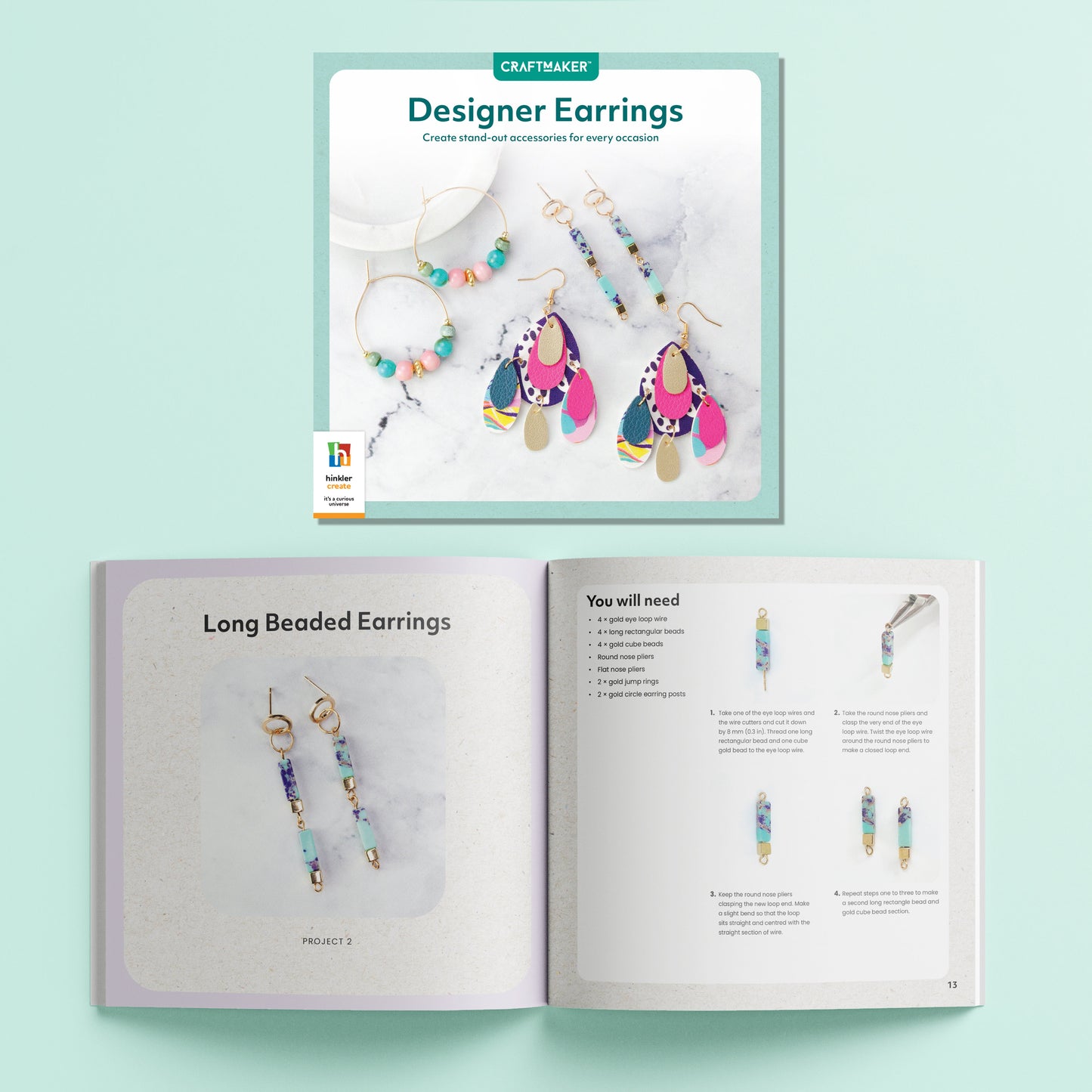 Lavender Craft Maker Designer Earrings Kit Jewellery