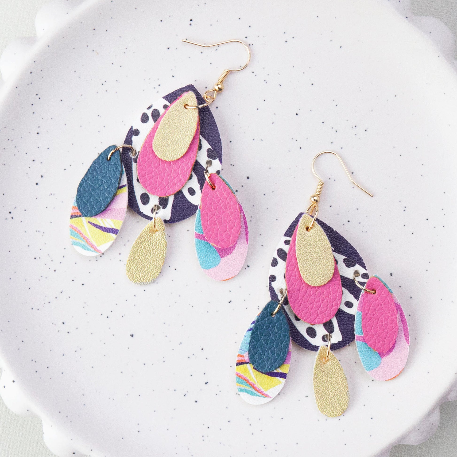 Lavender Craft Maker Designer Earrings Kit Jewellery