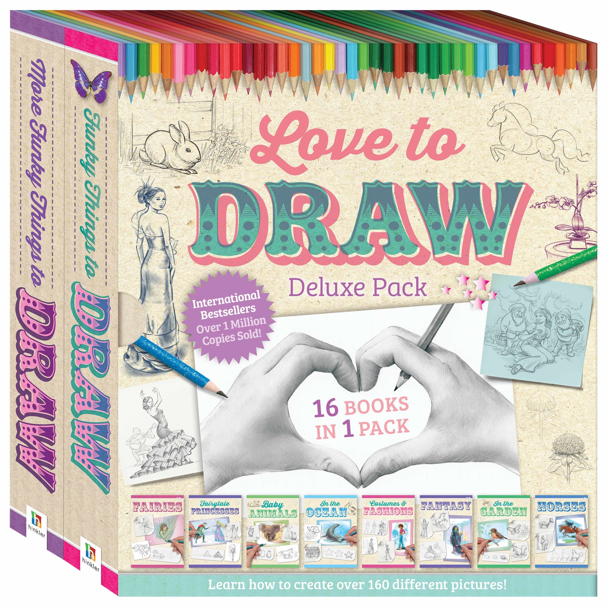 White Smoke Zap Love to Draw Binder 2 Pack Kids Craft Kits