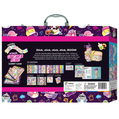 White Smoke Kaleidoscope Squishmallows - Ultimate Sticker Case Kids Craft Kits