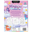 White Smoke Kaleidoscope Sticker Colouring - Magic Creatures Kids Craft Kits