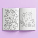 Lavender Kaleidoscope Sticker Colouring - Magic Creatures Kids Craft Kits