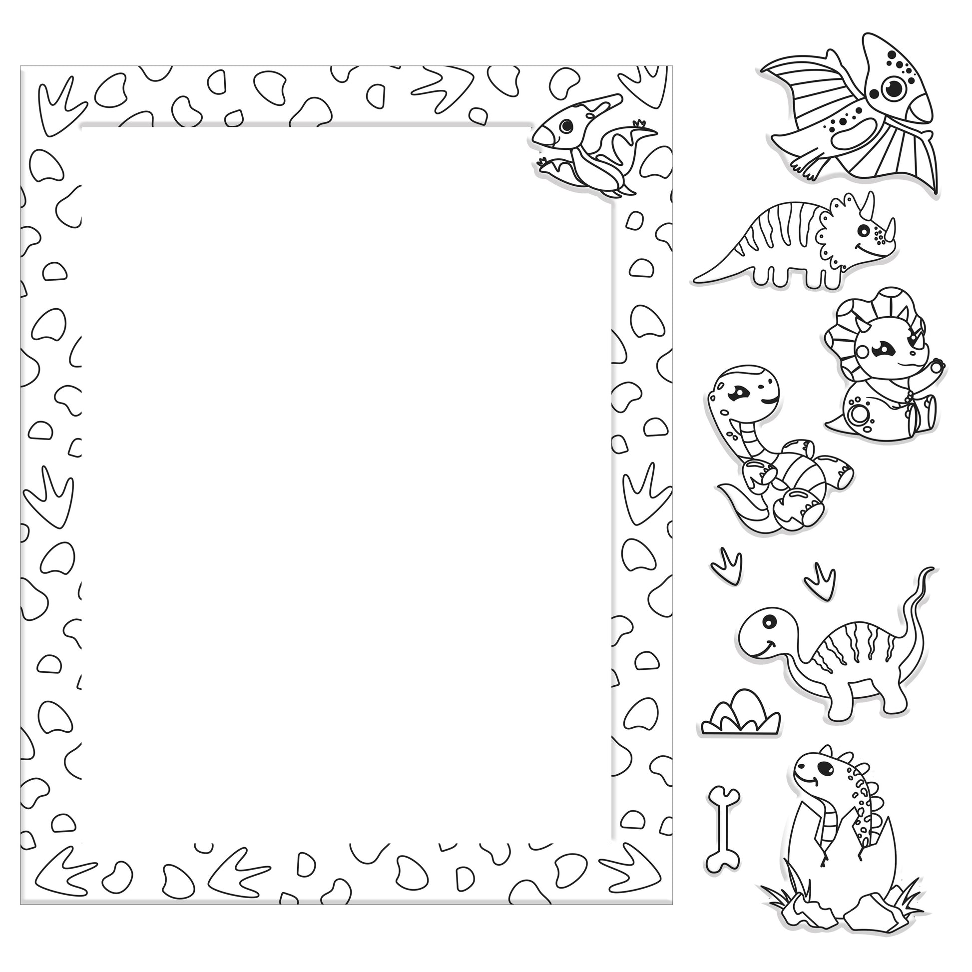 White Smoke Colour Me Magnets - Dinosaurs Kids Craft Kits