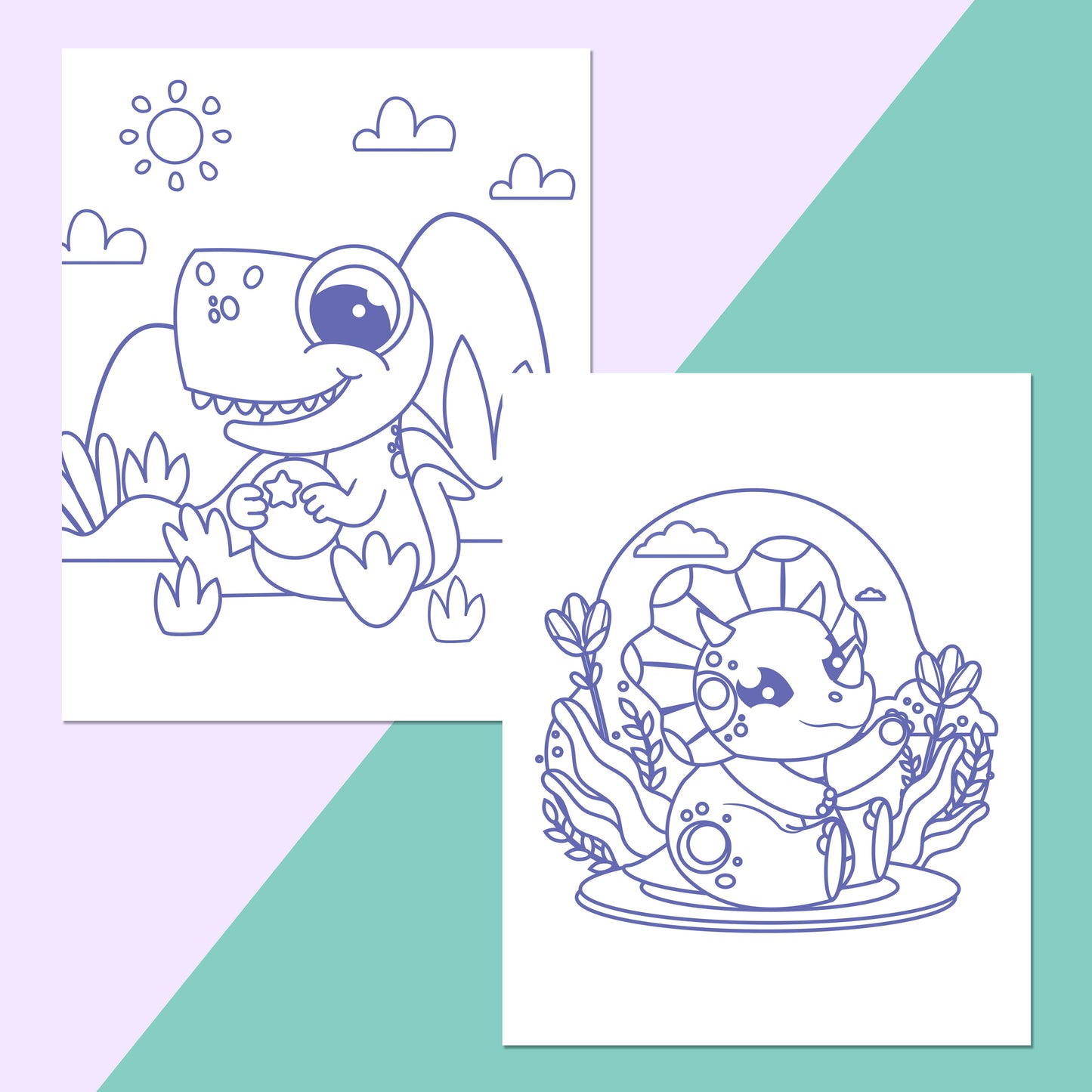 White Smoke Colour Me Magnets - Dinosaurs Kids Craft Kits