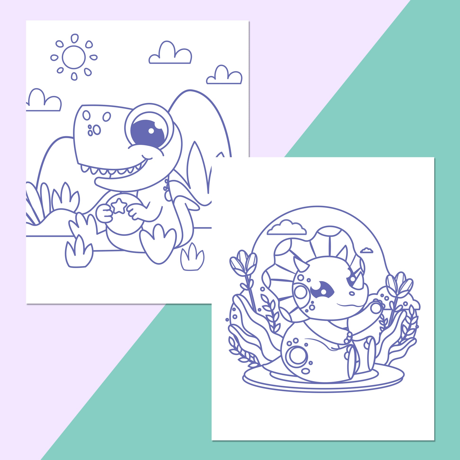 White Smoke Colour Me Magnets - Dinosaurs Kids Craft Kits