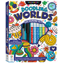 Midnight Blue Kaleidoscope Colouring Doodling Worlds Kids Activities