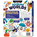 Midnight Blue Kaleidoscope Colouring Doodling Worlds Kids Activities