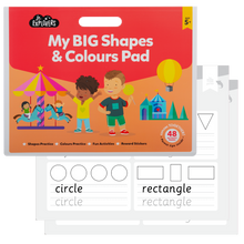Beige My Big Shapes & Colours Pad Kids Activities
