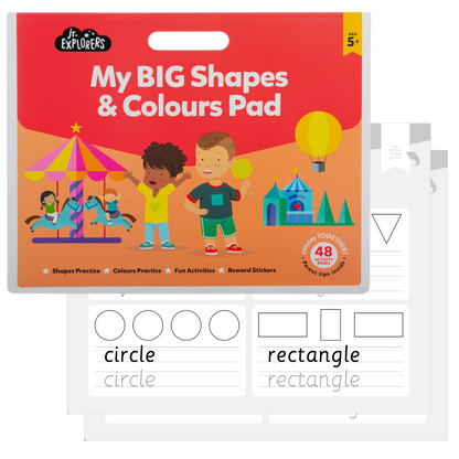 Beige My Big Shapes & Colours Pad Kids Activities