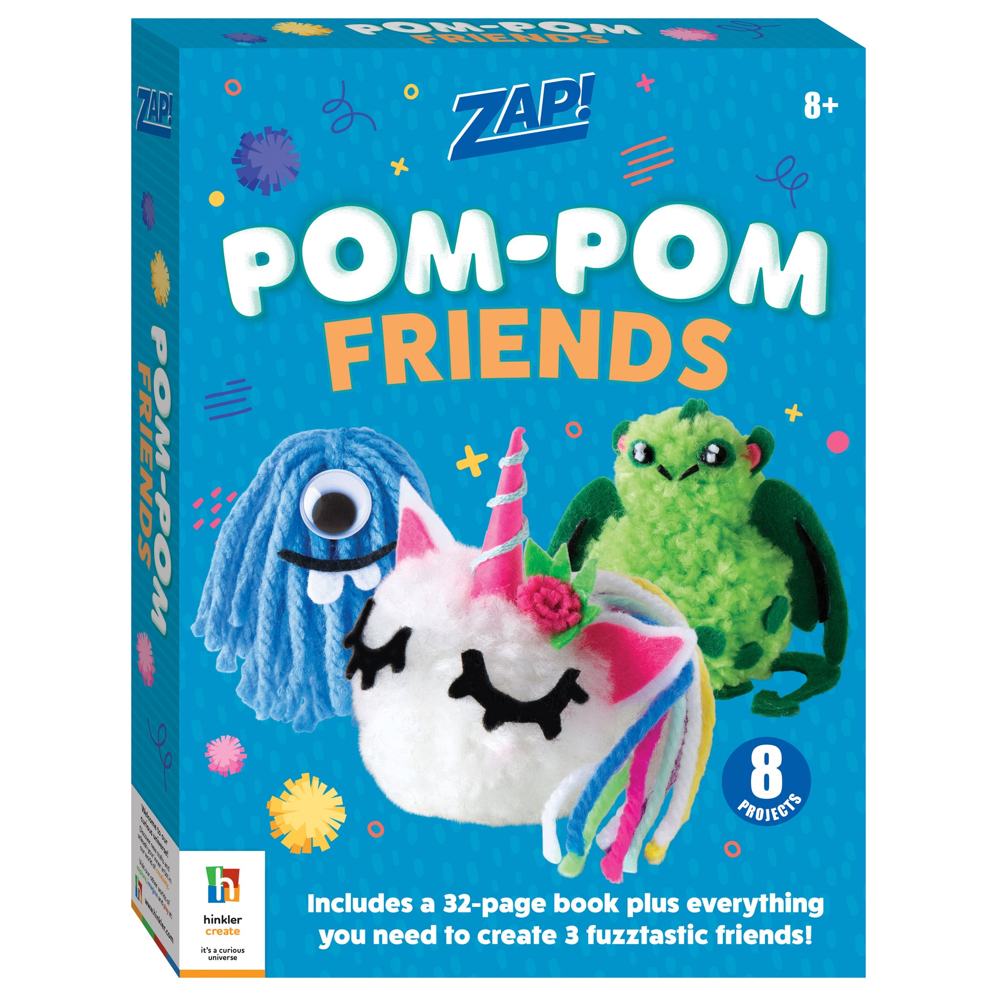 Light Sea Green Zap Pompom Friends Kit Kids Craft Kits