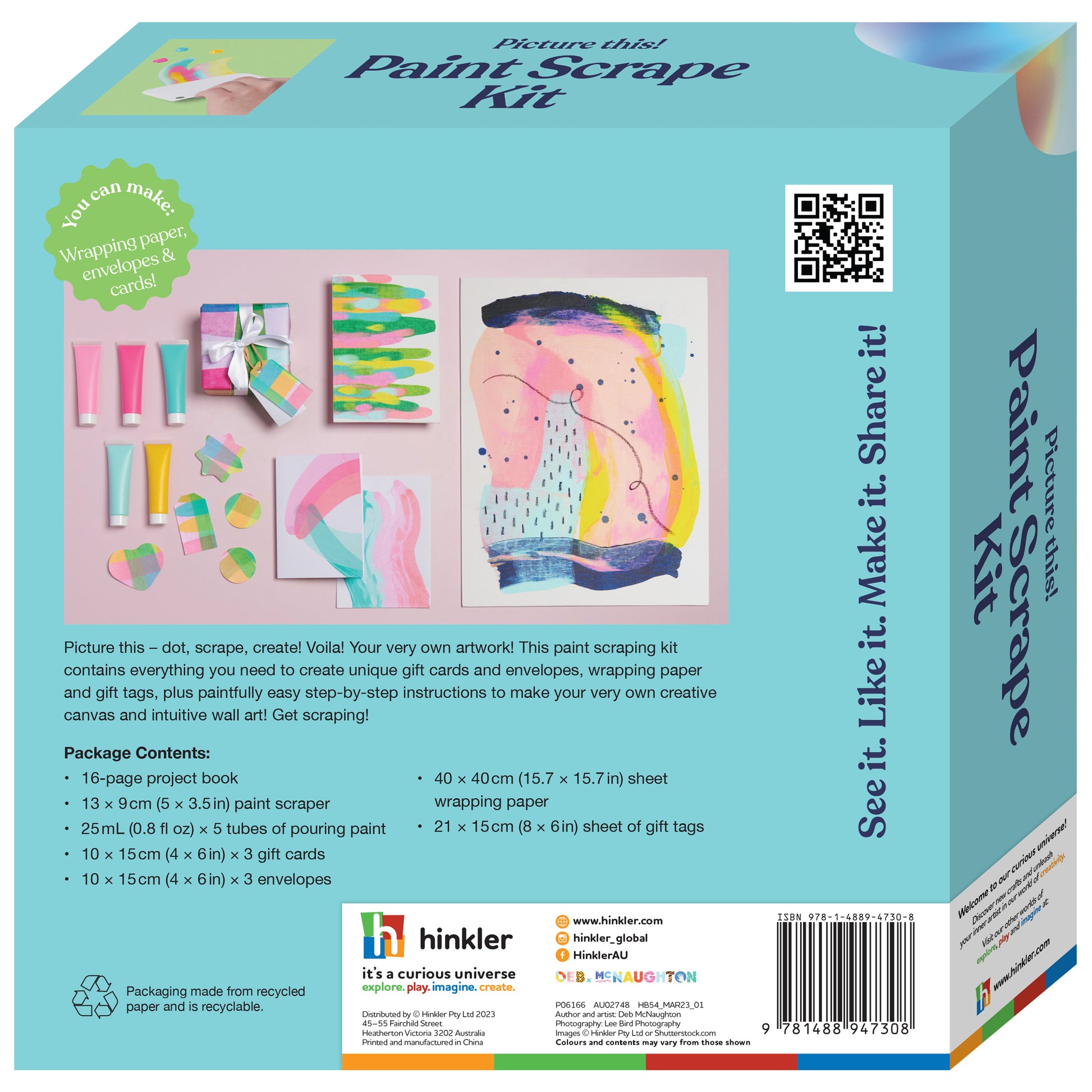 Sky Blue Oh My Craft Picture This Paint Scrape Kit