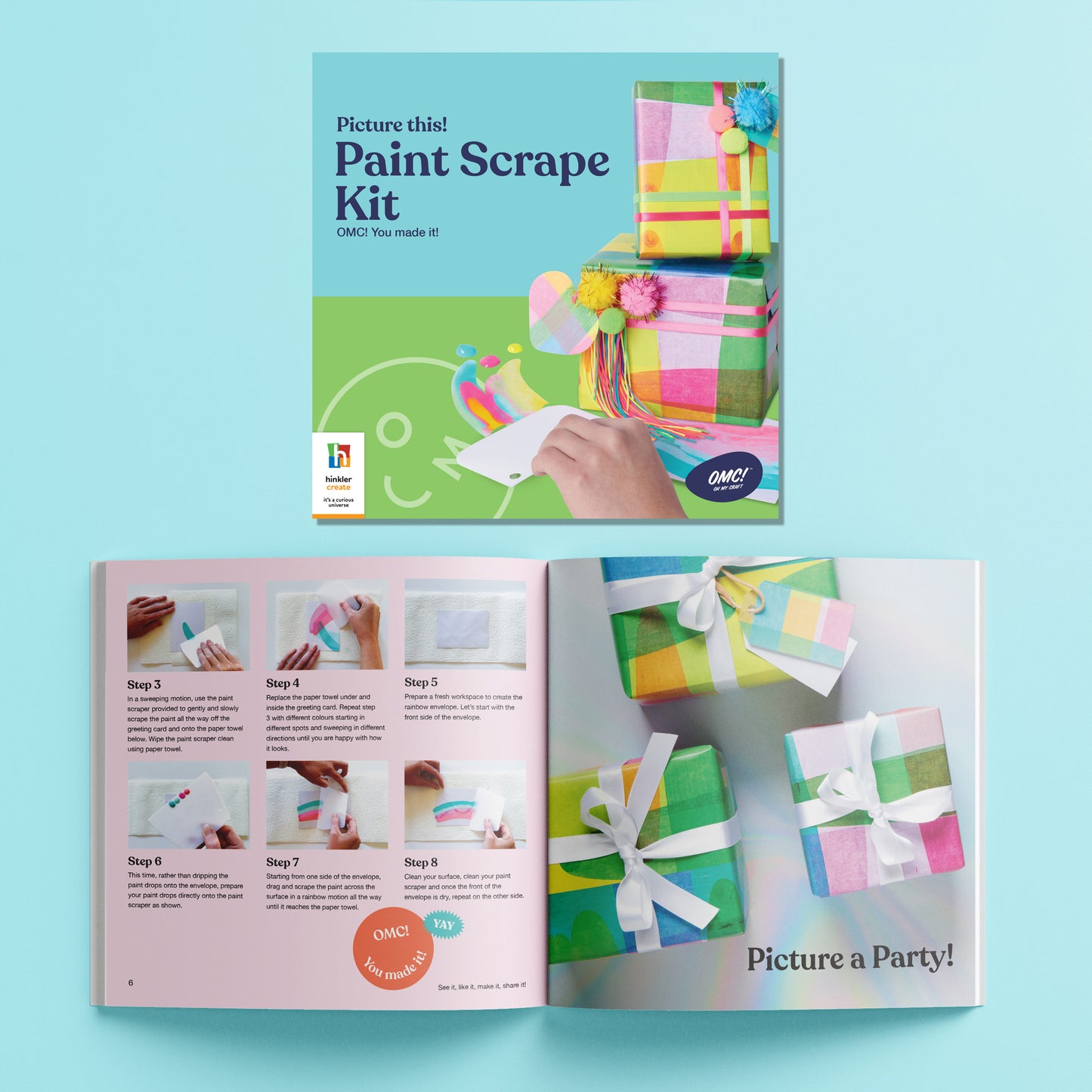 Pale Turquoise Oh My Craft Picture This Paint Scrape Kit