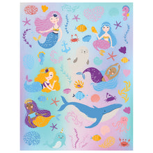 Light Steel Blue Kaleidoscope Sticker Colouring - Magic Mermaid Kids Craft Kits