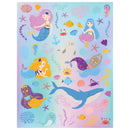 Light Steel Blue Kaleidoscope Sticker Colouring - Magic Mermaid Kids Craft Kits