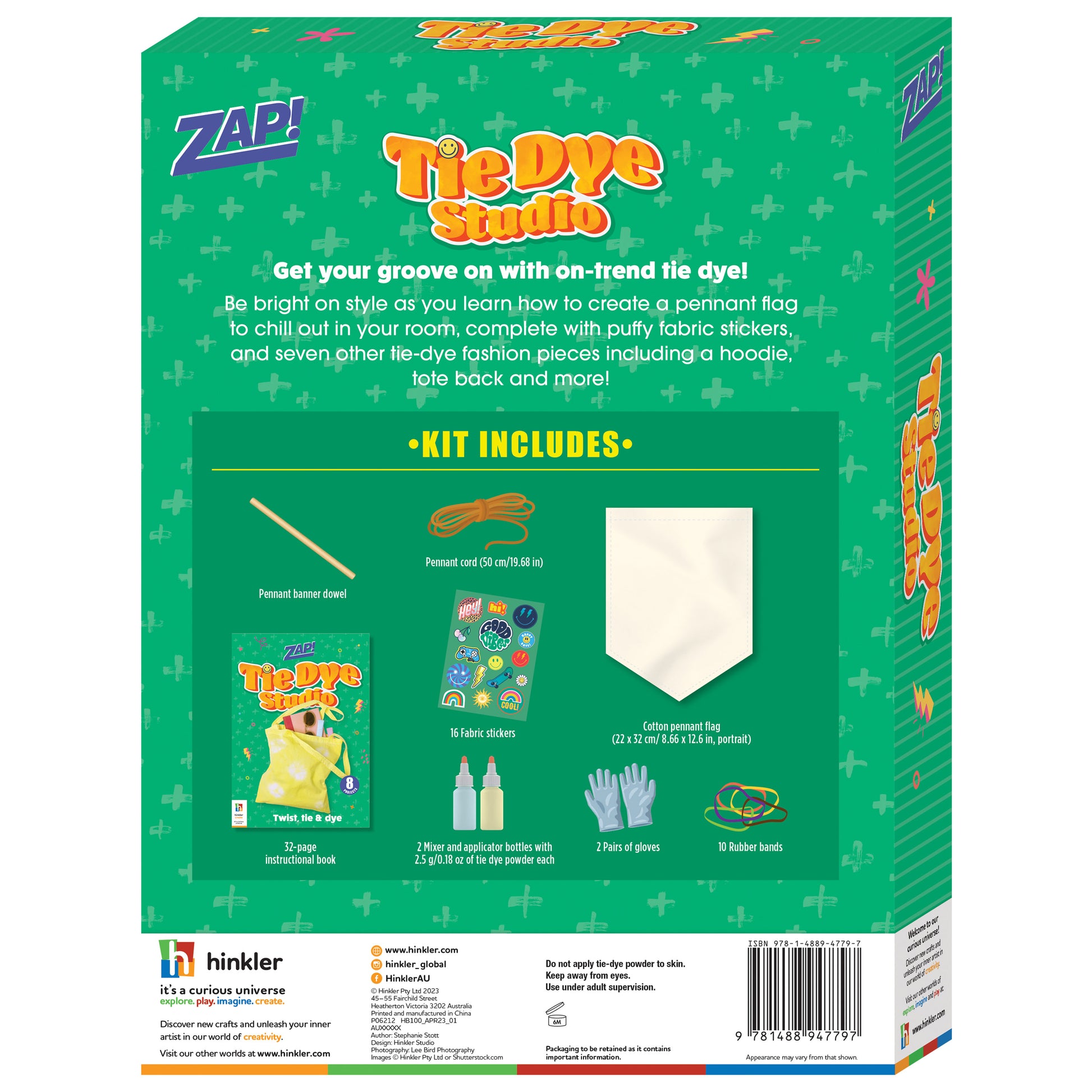 Dark Cyan Zap Tie Dye Kit Kids Craft Kits