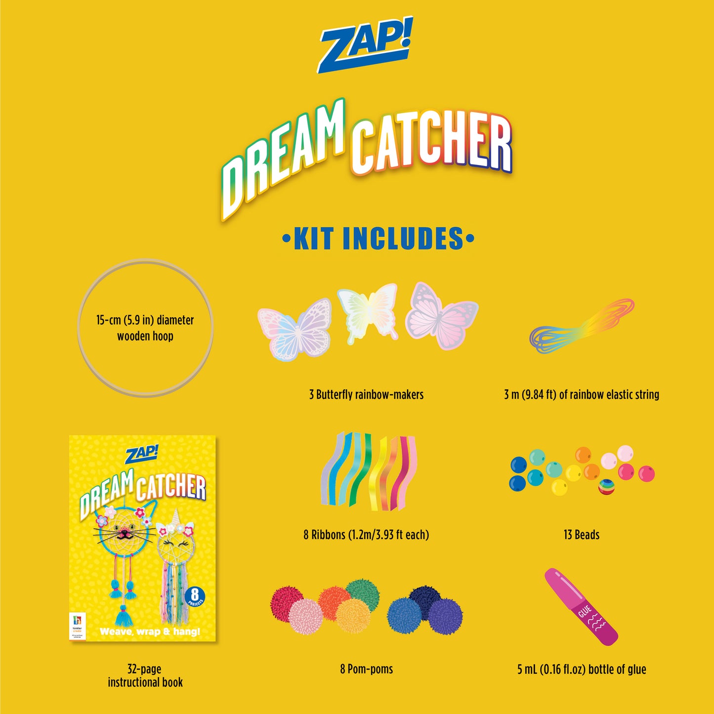 Gold Zap DIY Dreamcatcher Kit Kids Craft Kits