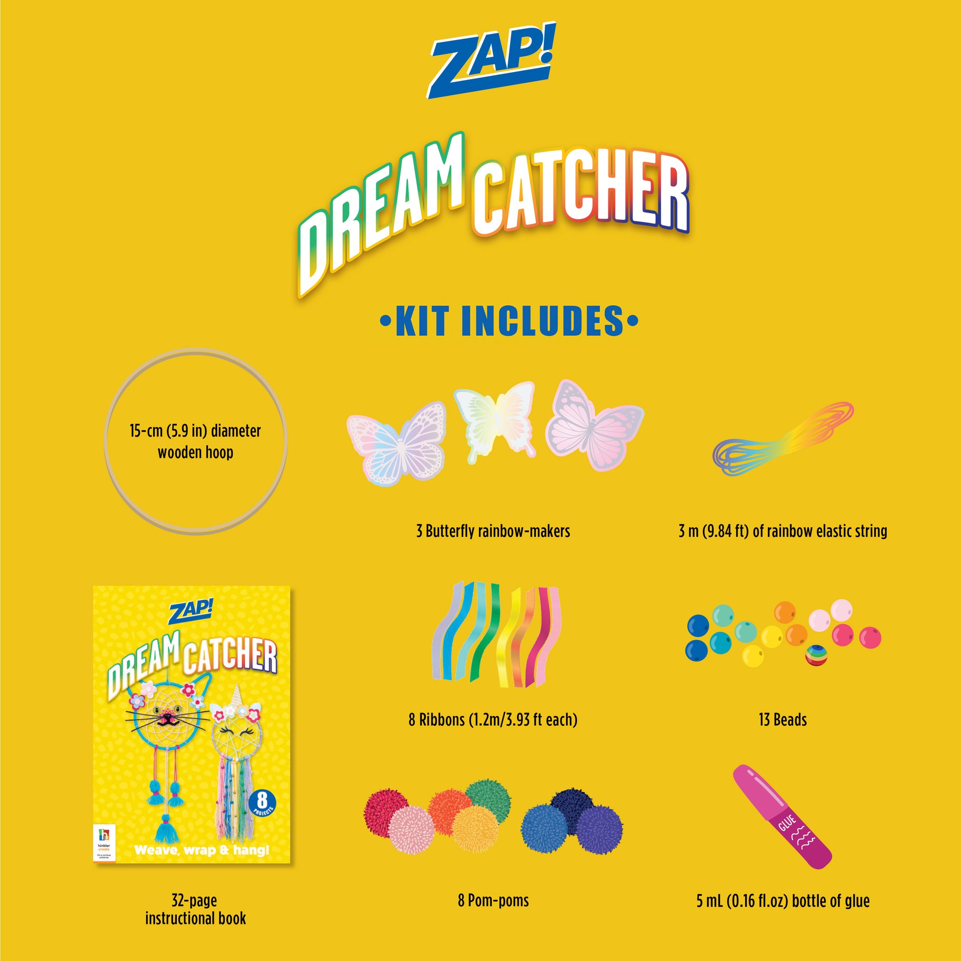 Gold Zap DIY Dreamcatcher Kit Kids Craft Kits