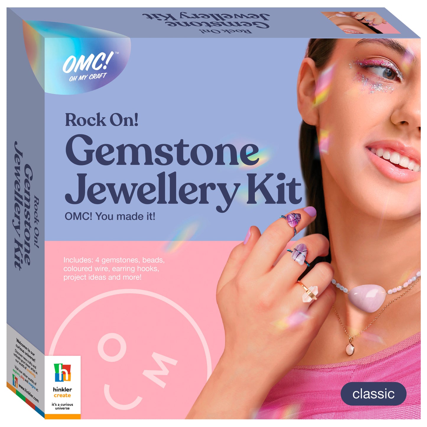 Light Steel Blue Oh My Craft Gemstone Jewellery Kit