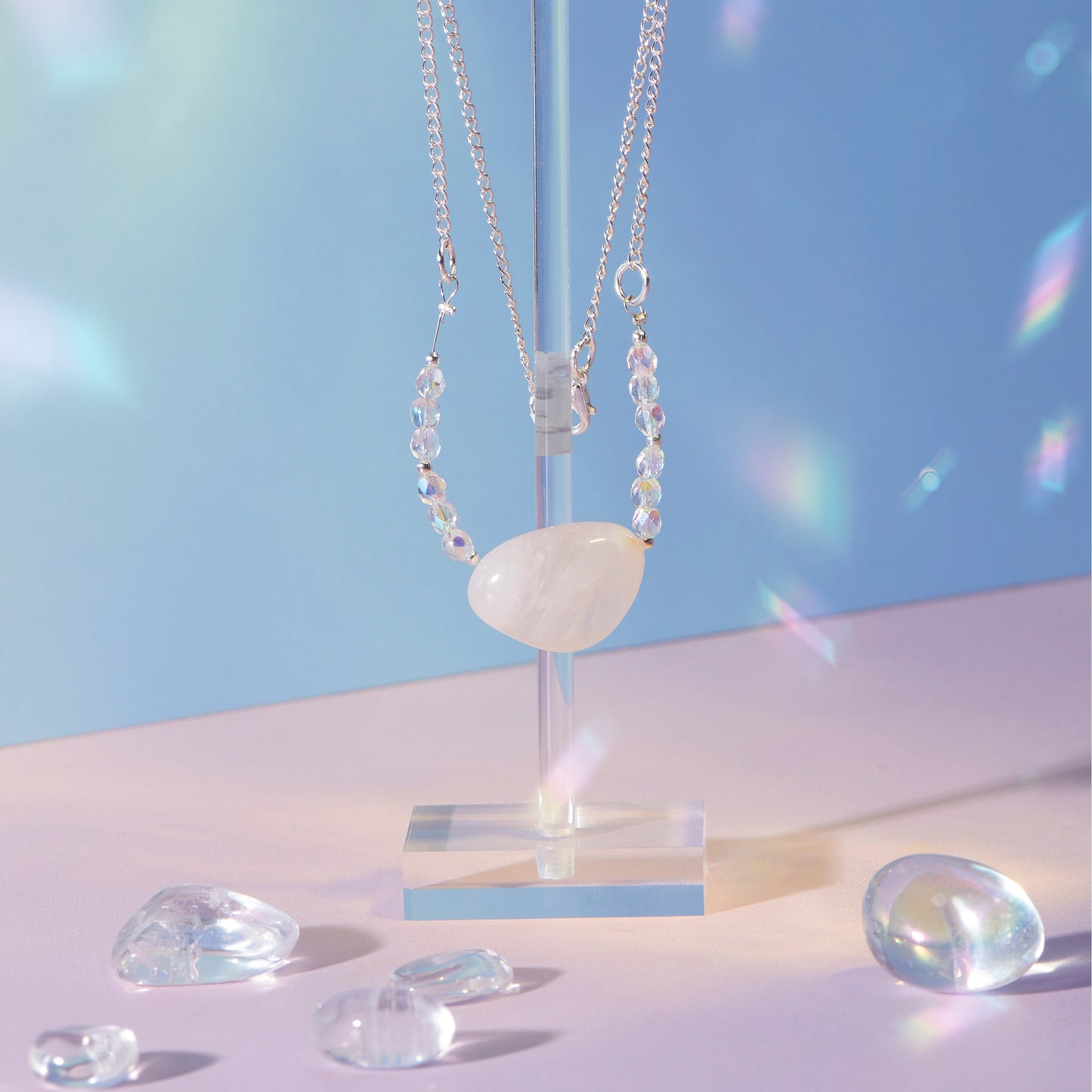 Light Steel Blue Oh My Craft Gemstone Jewellery Kit