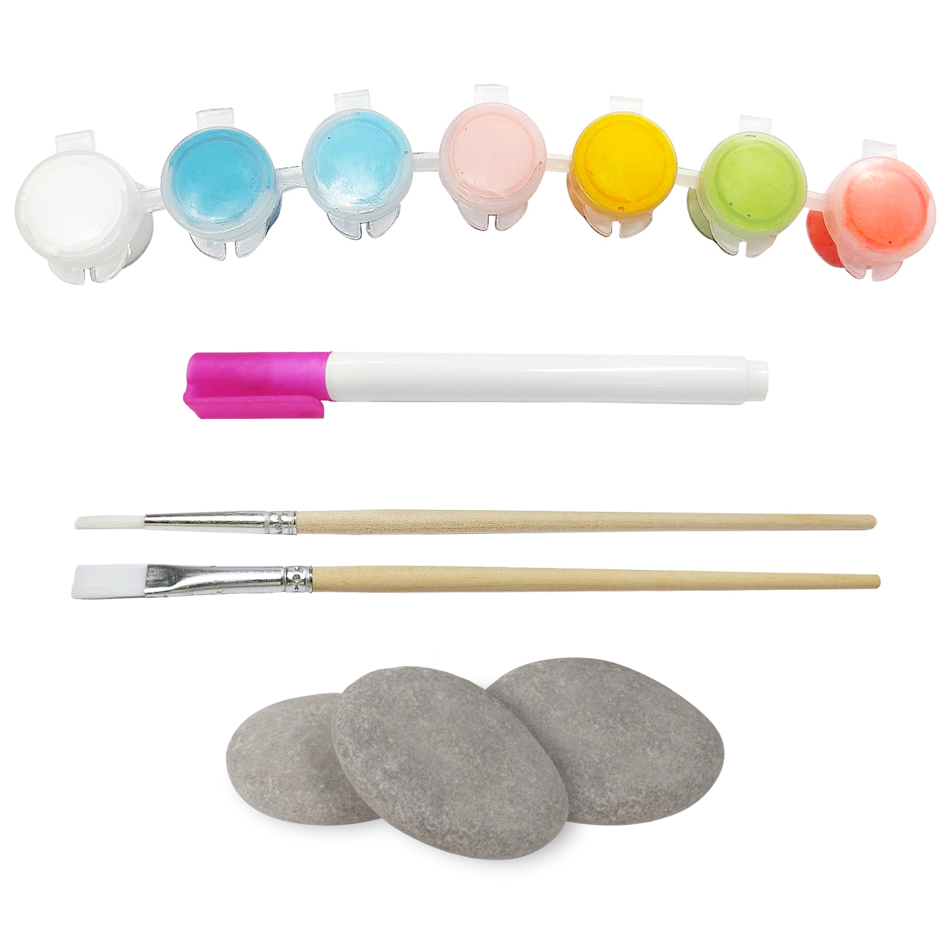 White Smoke Oh My Craft Write On Rock Painting Kit