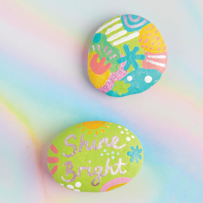 Light Gray Oh My Craft Write On Rock Painting Kit