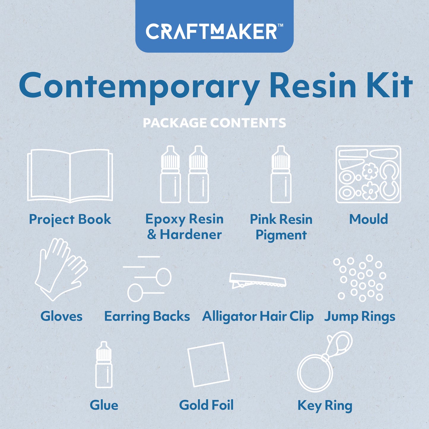 Light Gray Craft Maker Contemporary Resin Kit Resin