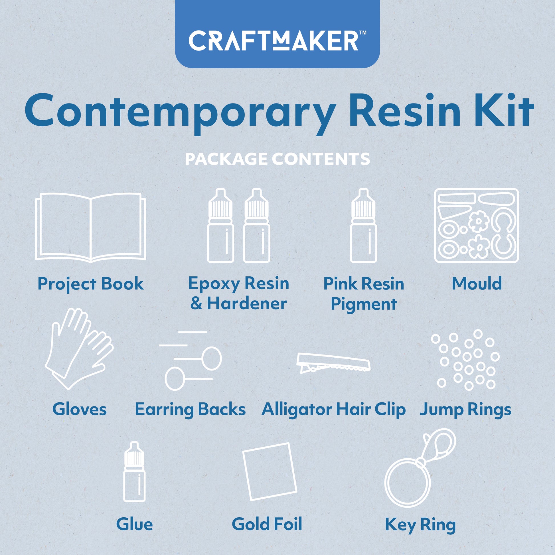 Light Gray Craft Maker Contemporary Resin Kit Resin