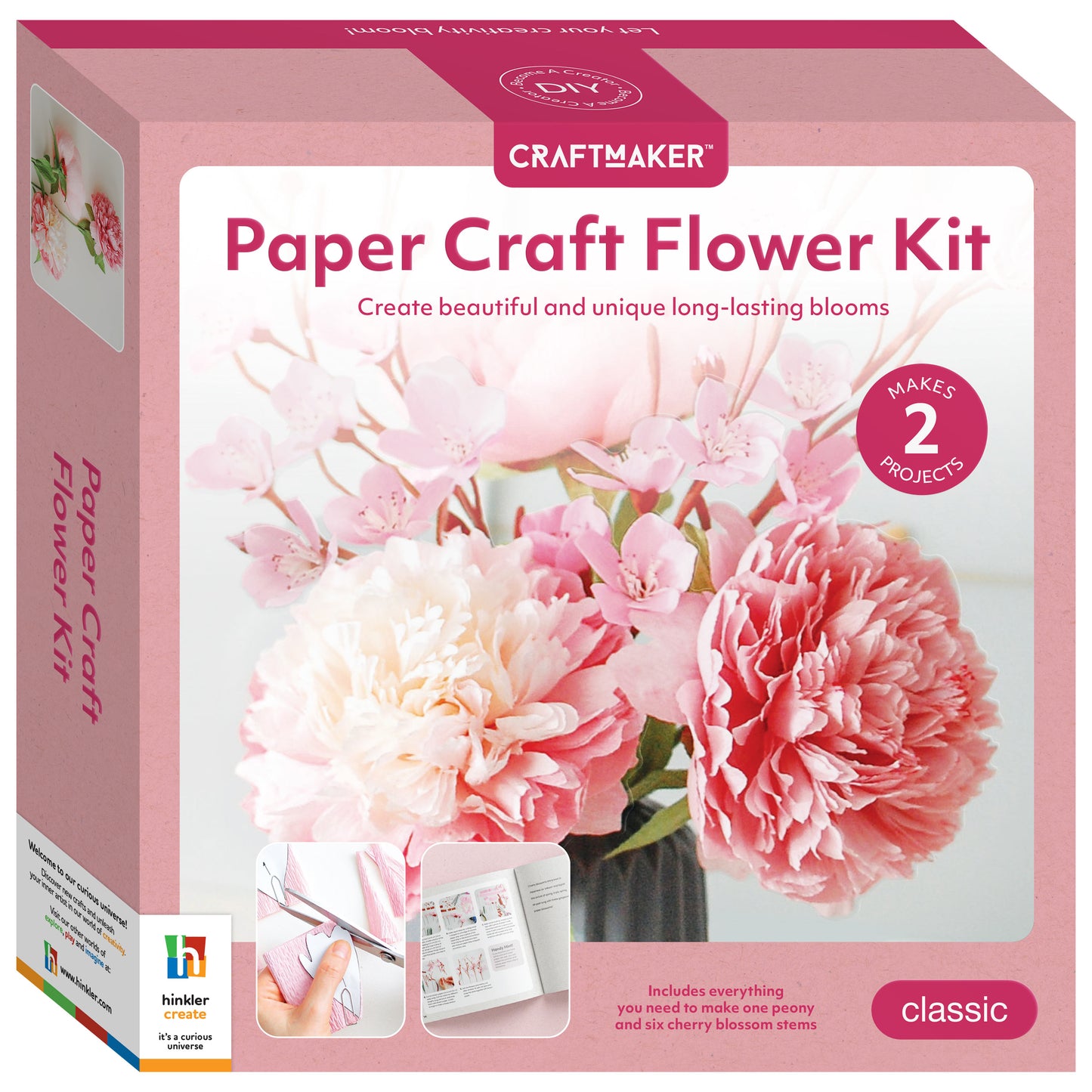 White Smoke Craft Maker Paper Flower Kit Papercraft
