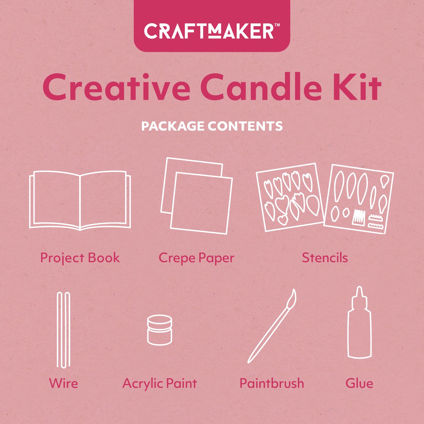 Tan Craft Maker Paper Flower Kit Papercraft