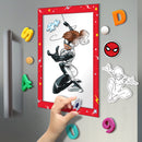 White Smoke Colour Me Magnets - Spider-Man Kids Craft Kits