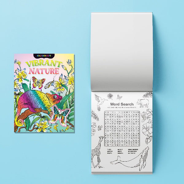 Sky Blue Kaleidoscope Colouring Kit - Vibrant Nature Kids Craft Kits