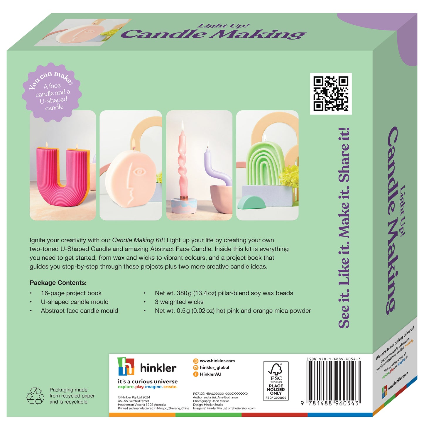 Gray Oh My Craft Candle Making Kit