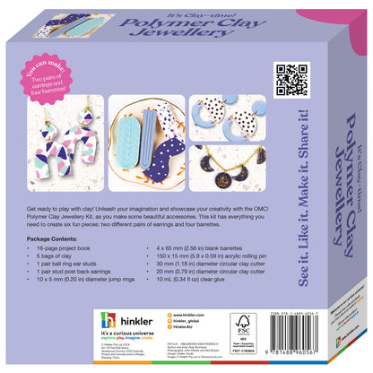 Light Steel Blue Oh My Craft Polymer Clay Jewellery Kit Clay