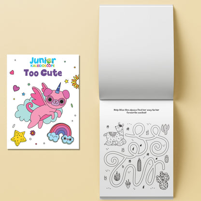 Pale Goldenrod Junior Kaleidoscope Colouring Kit - Too Cute Kids Craft Kits
