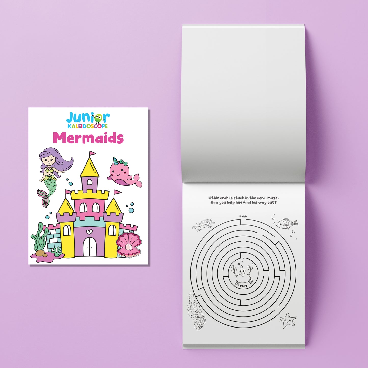 Thistle Junior Kaleidoscope Colouring Kit - Mermaids Kids Craft Kits