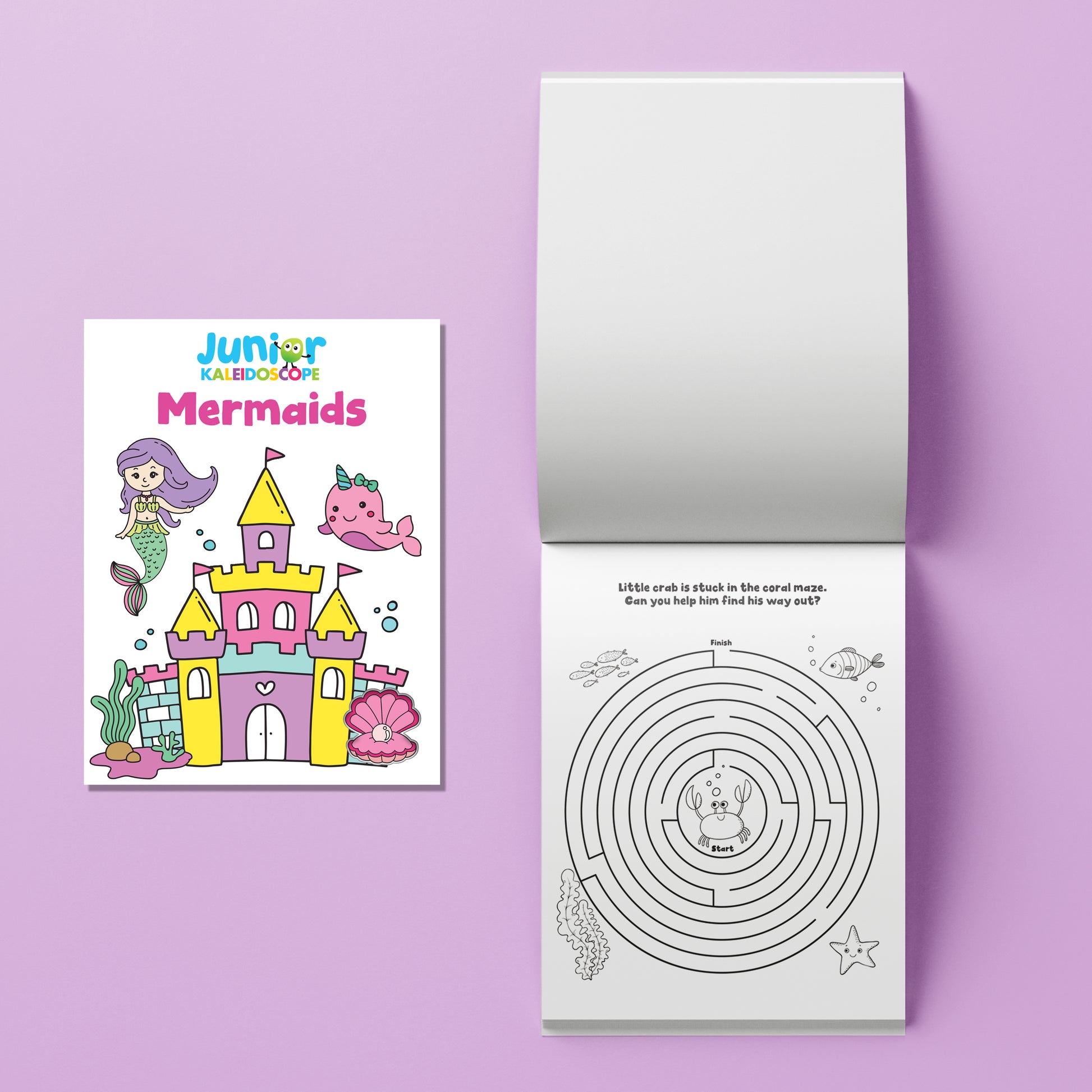 Thistle Junior Kaleidoscope Colouring Kit - Mermaids Kids Craft Kits