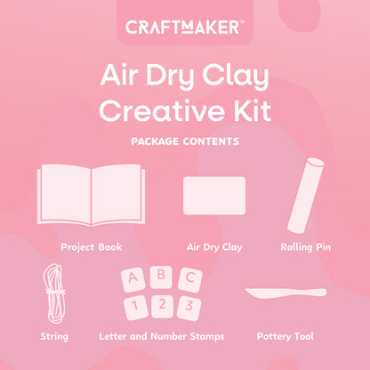 Light Pink Craft Maker Air Dry Clay Creative Kit Clay